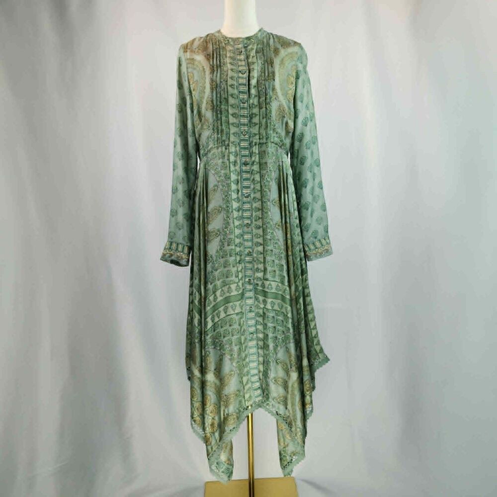 Soft Surroundings Women's Green Jardin Majorelle Tall Maxi Dress Size TM